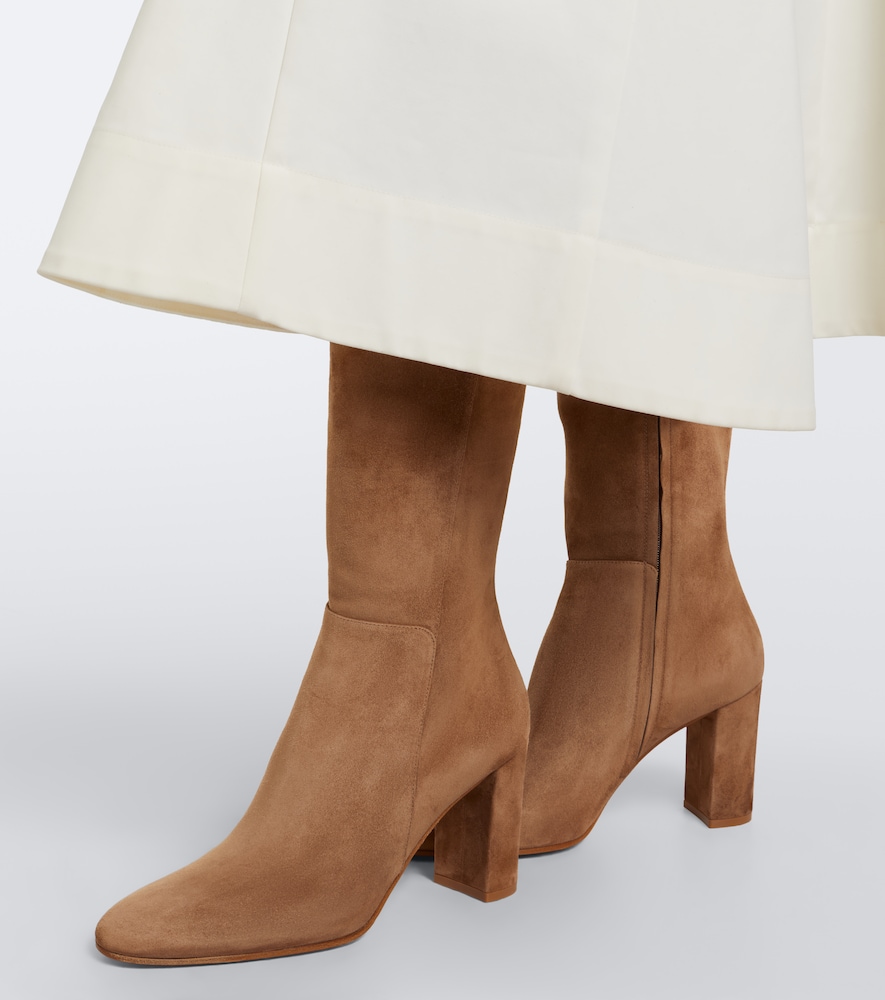 Suede Knee-High Boots