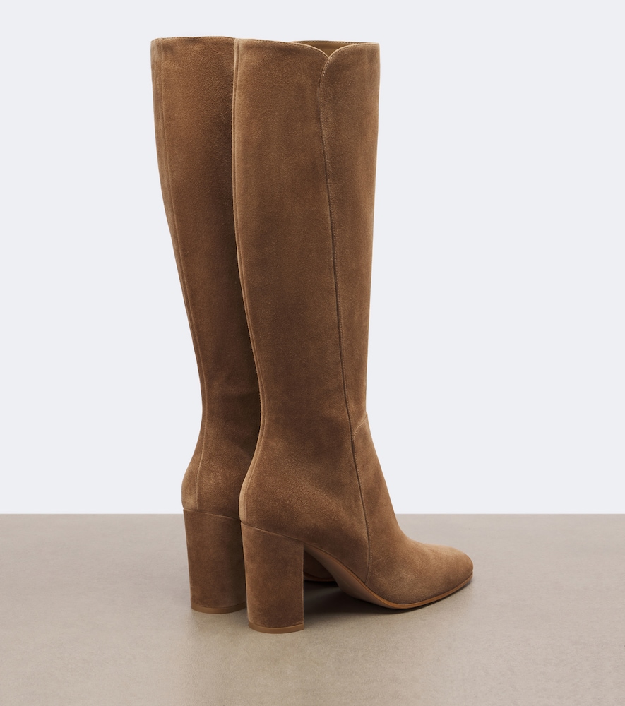 Suede Knee-High Boots
