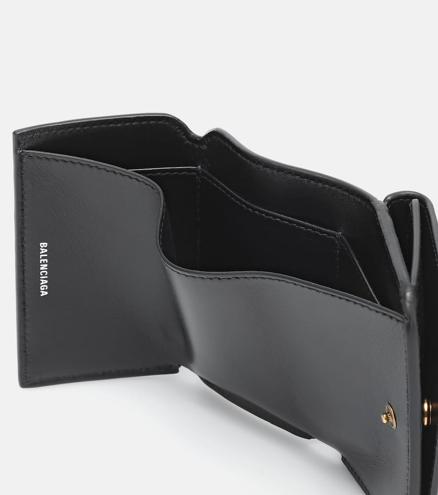 BALENCIAGA LOGO LEATHER WALLET,P00440556
