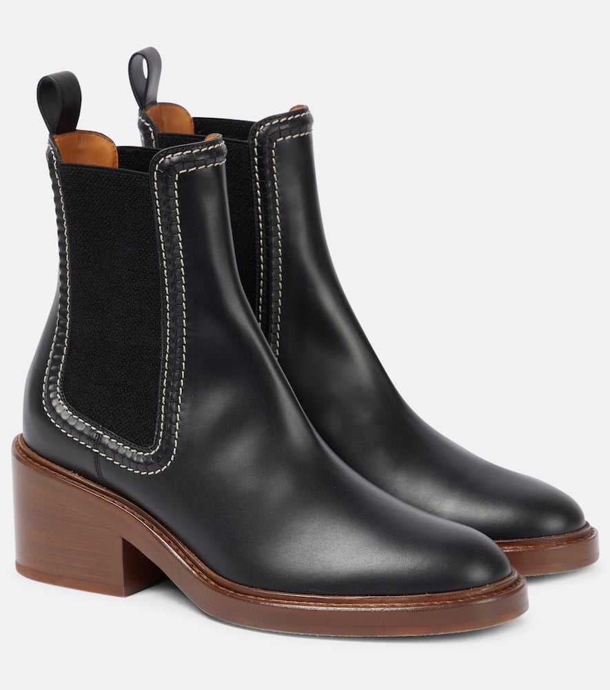 CHLOÉ MALLO LEATHER ANKLE BOOTS