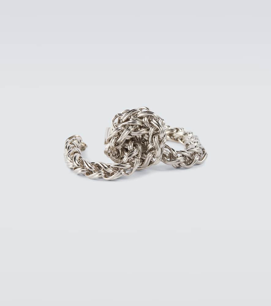 Embellished brass ring