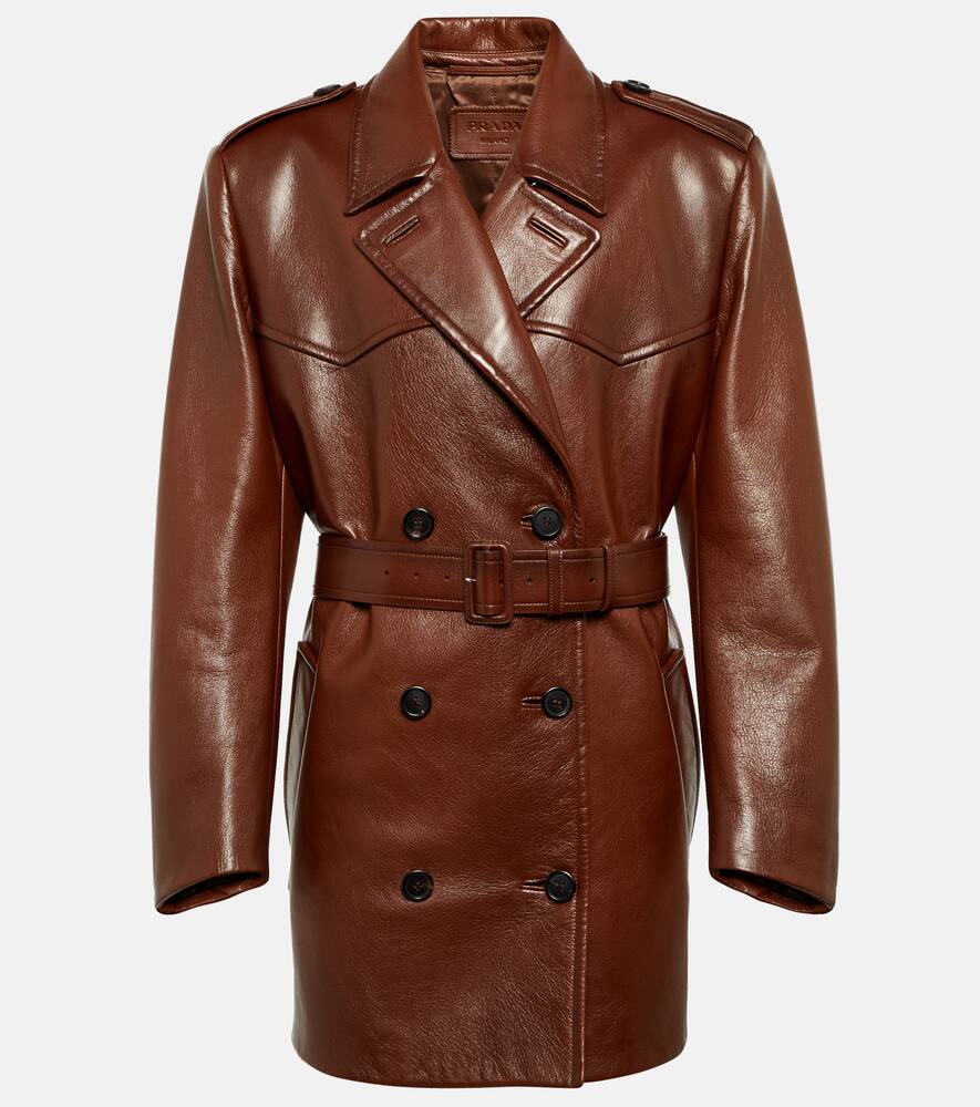 Prada Leather trench coat