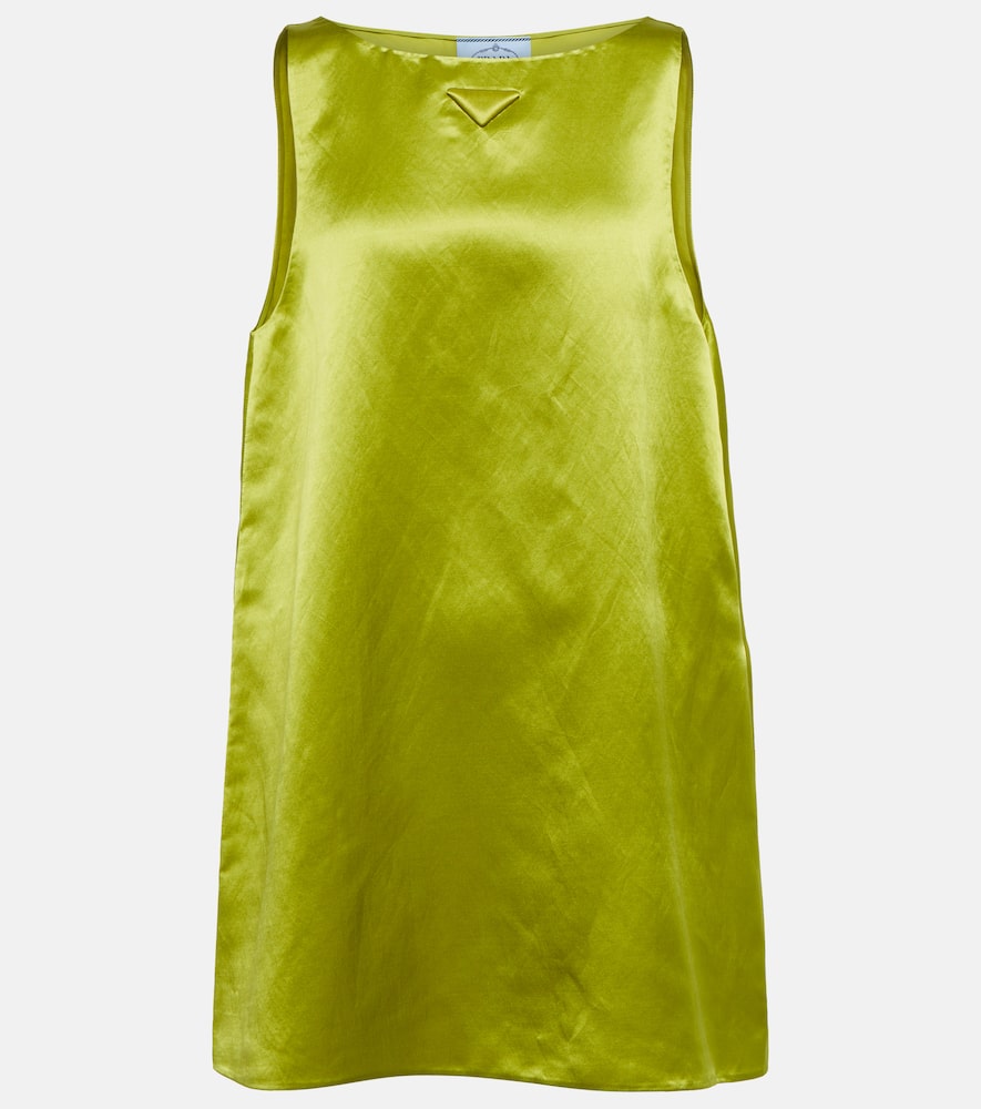 Prada Cupro-blend minidress