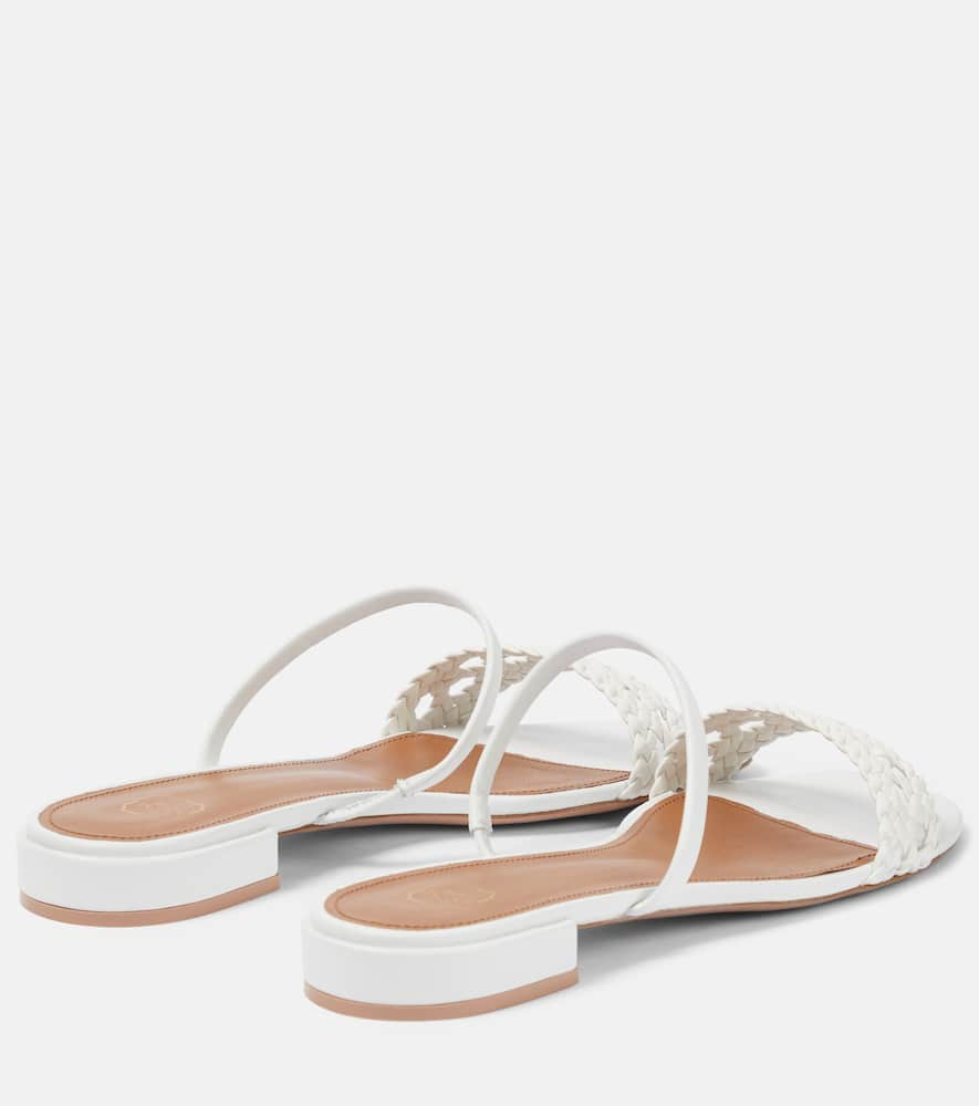 Shop Malone Souliers Frida Slides In White