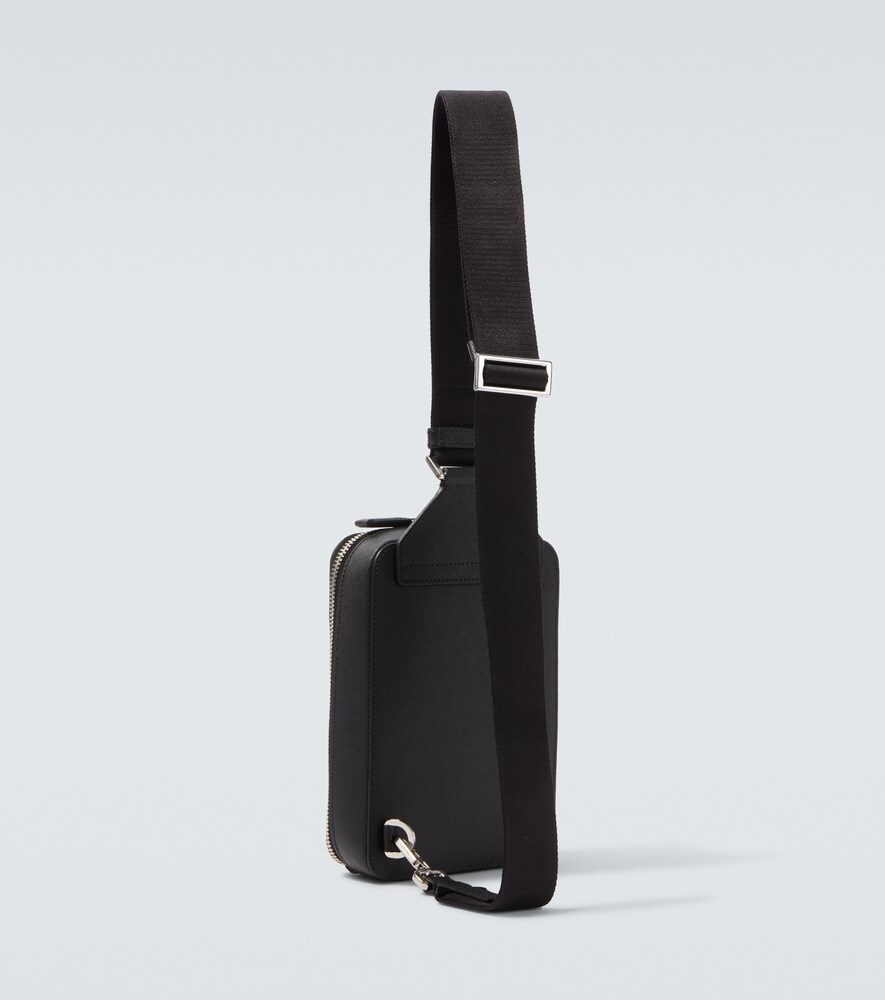  Prada Prada Logo Leather Shoulder Bag 