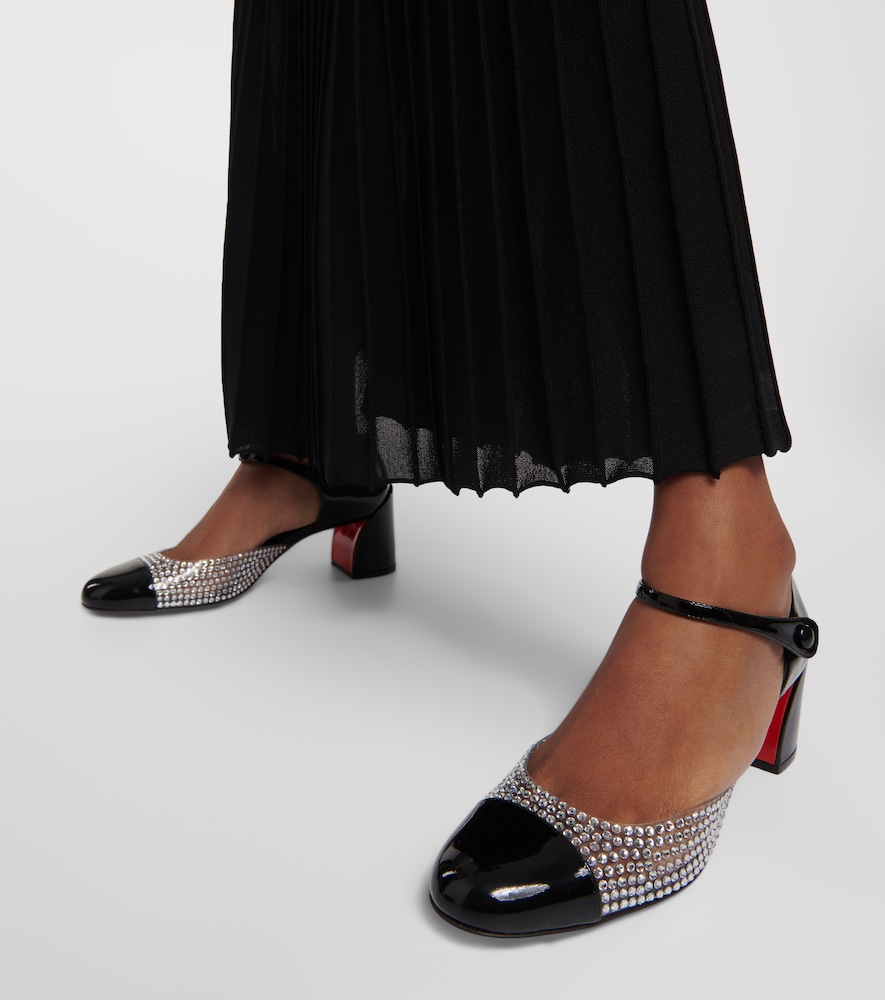 Crystal-Embellished Pumps