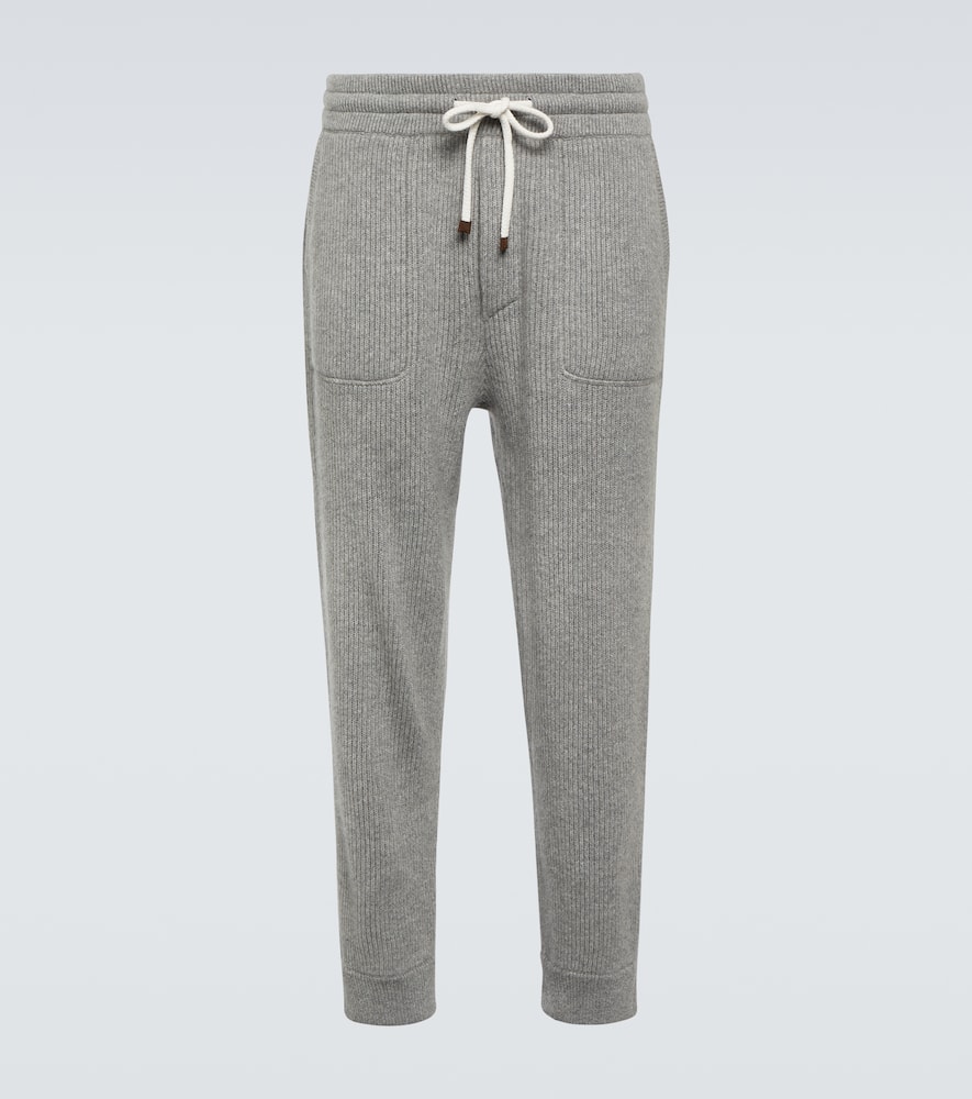 Brunello Cucinelli Ribbed-knit cashmere sweatpants