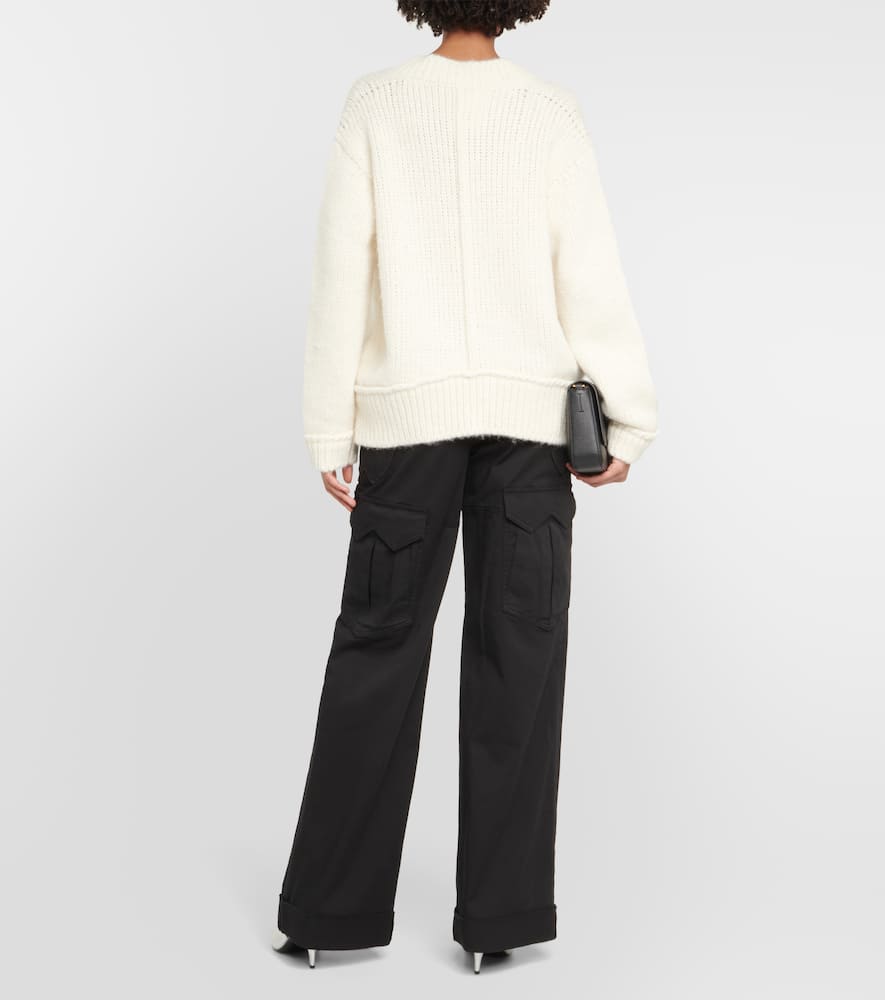 Tom Ford Alpaca And Wool-blend Sweater In White