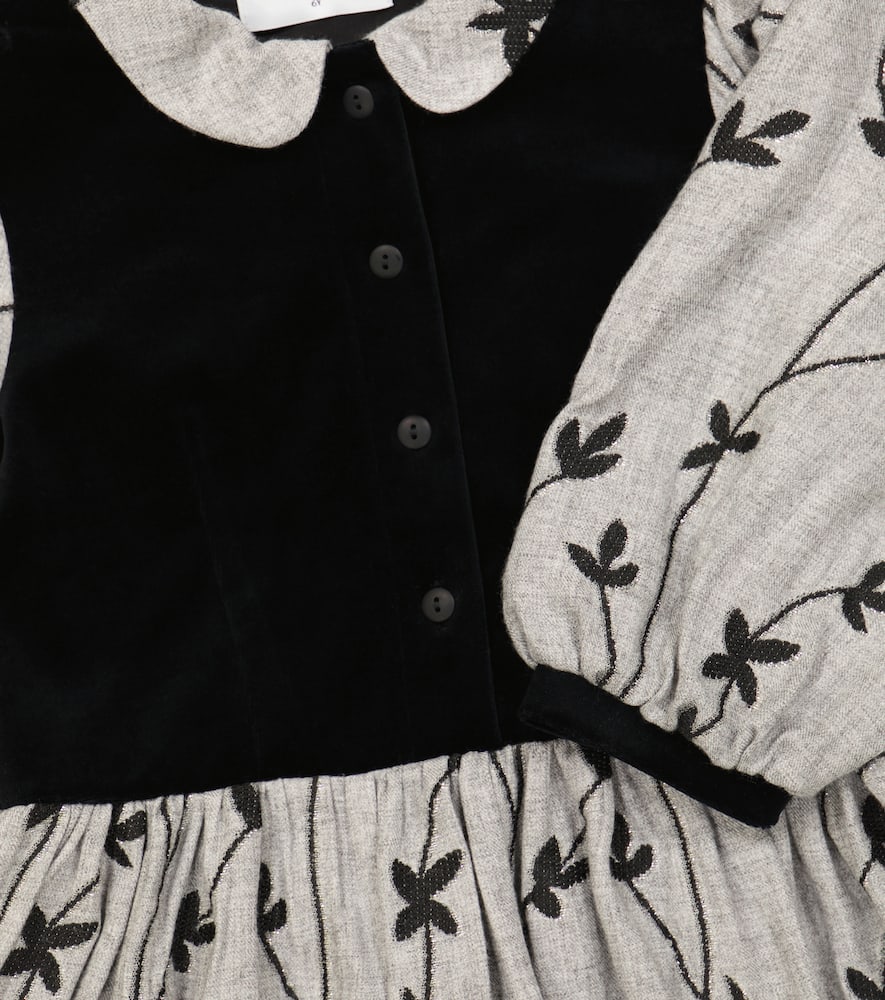 Paade Mode Floral Dress In Grey