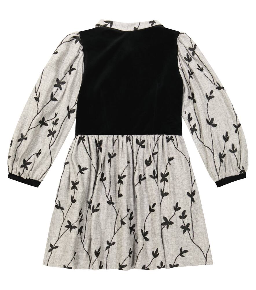 Paade Mode Floral Dress In Grey