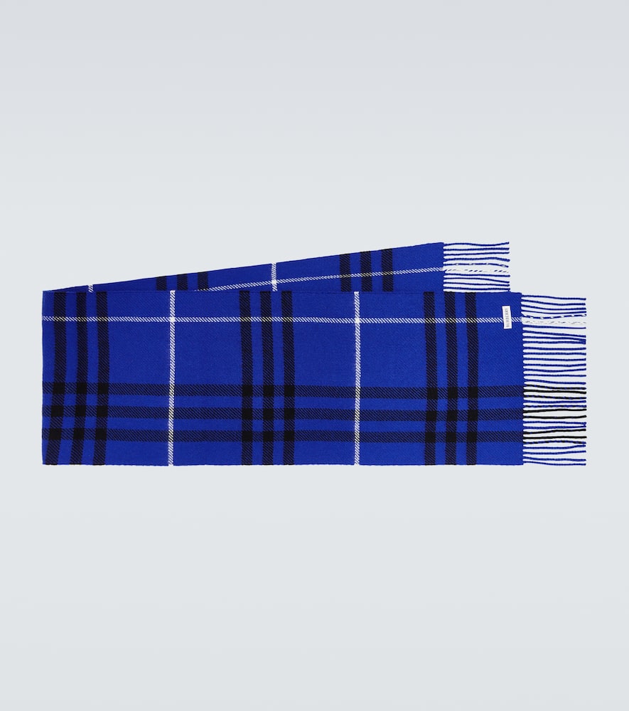 Burberry Burberry Check wool and cashmere scarf
