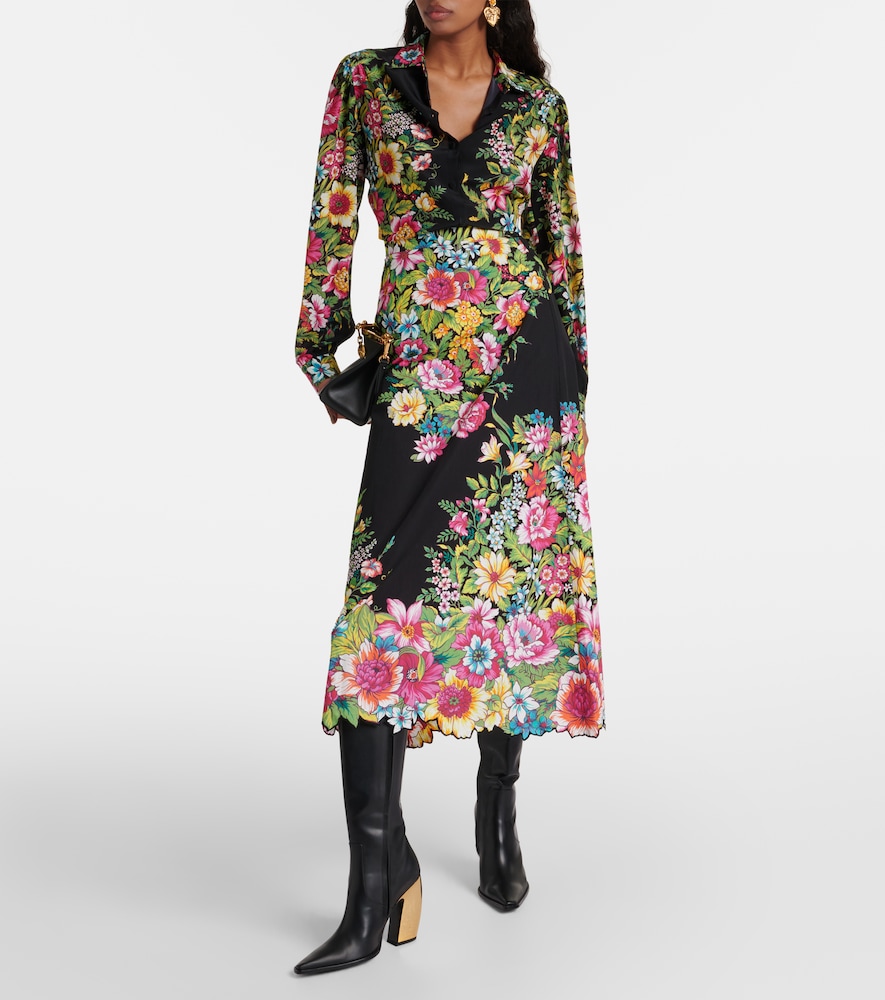 Etro Floral cotton maxi skirt