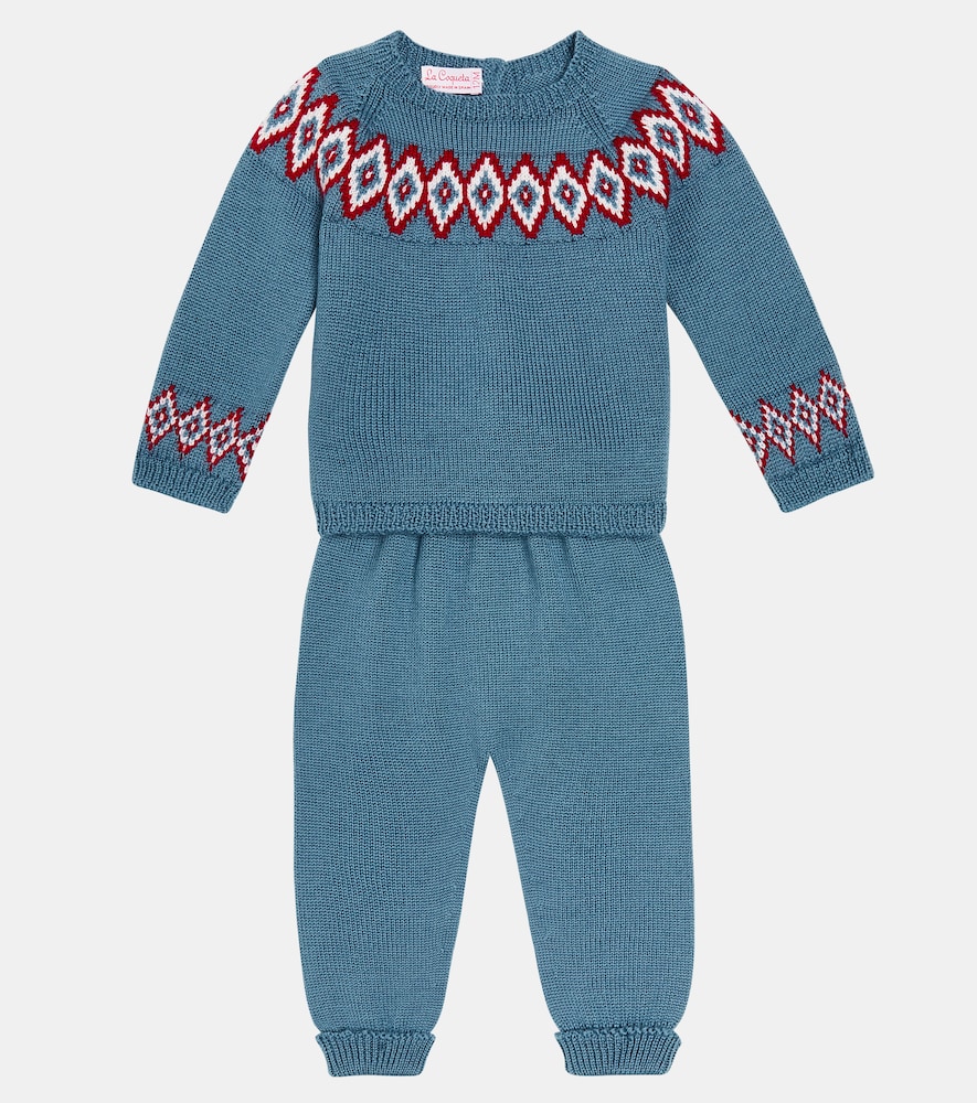  La Coqueta La Coqueta Baby Set Aus Pullover Und Leggings Aus Wolle 