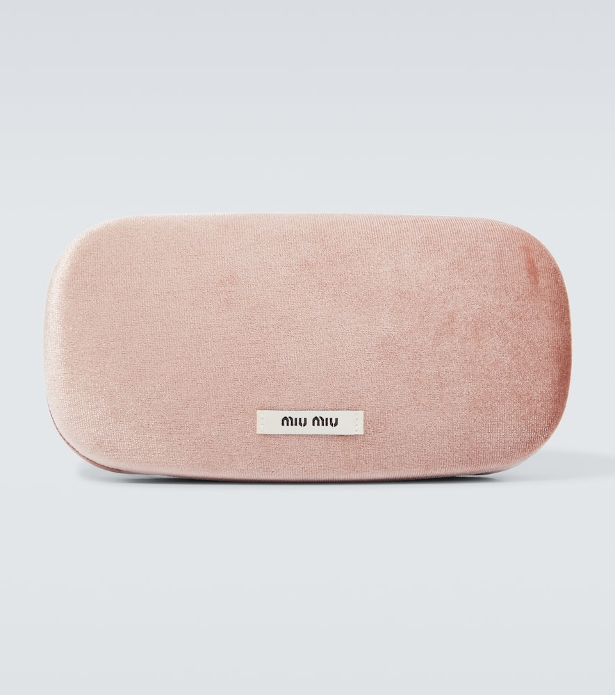 Miu Miu Miu Regard Rectangular Sunglasses In Black