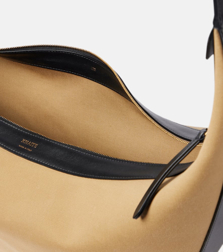 Khaite Augustina Canvas Tote Bag In Beige