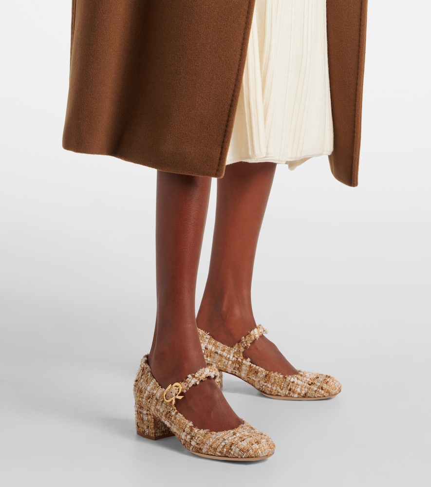 Mary Ribbon 45 Bouclé Mary Jane Pumps