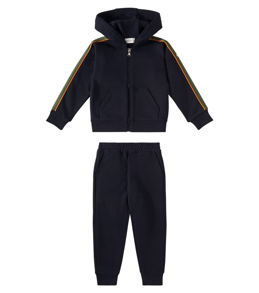 Moncler Enfant Tricolor cotton tracksuit