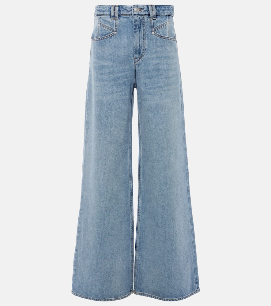 Lemony wide-leg jeans