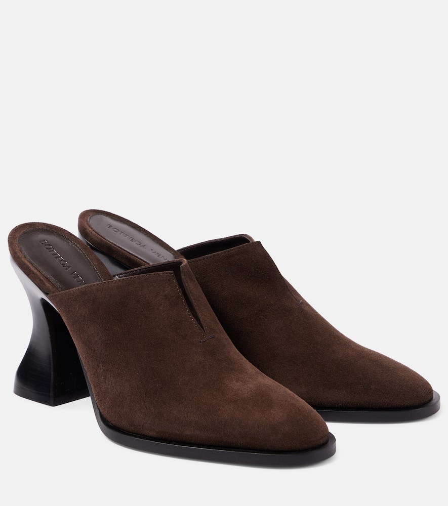 サンダル・ミュール BOTTEGA VENETA Brown suede Cha-Cha mules (787036V3QE1 2113) Bottega Veneta Women Brown Suede Cha-cha Mules | ModeSens
