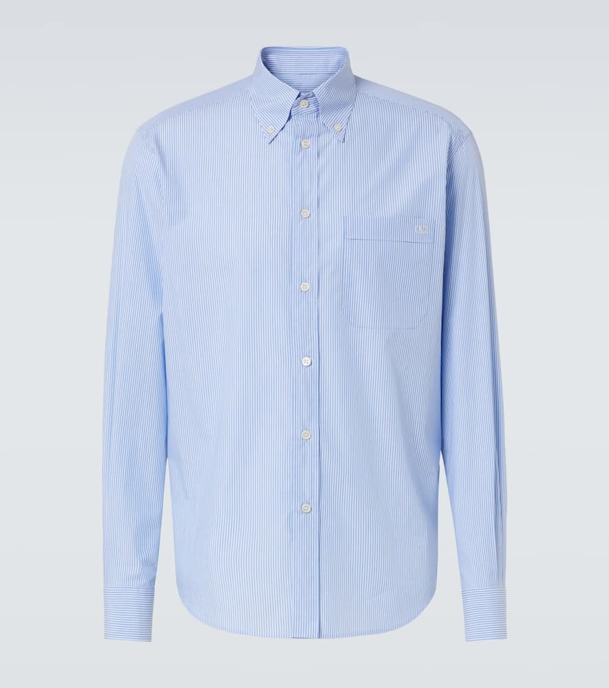 Valentino Camicia Maniche Lunghe Celeste In Blue