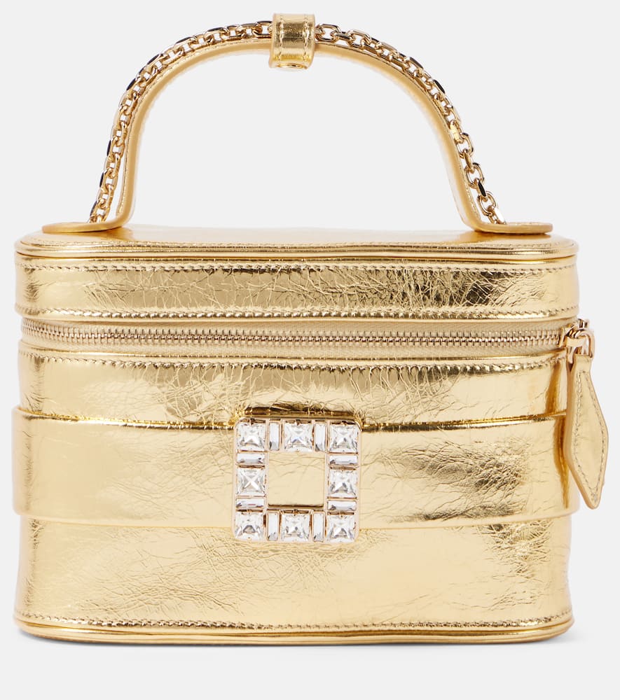 Vanity Très Vivier Micro leather vanity bag