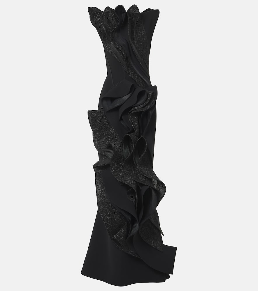 Bonita ruffled gown