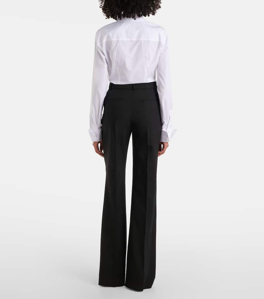 Sportmax Formia Flared Trousers In Black