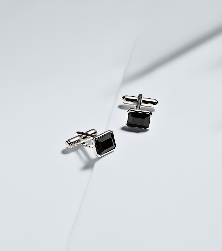  Mateo Mateo Sterling Silver Cufflinks With Onyx 