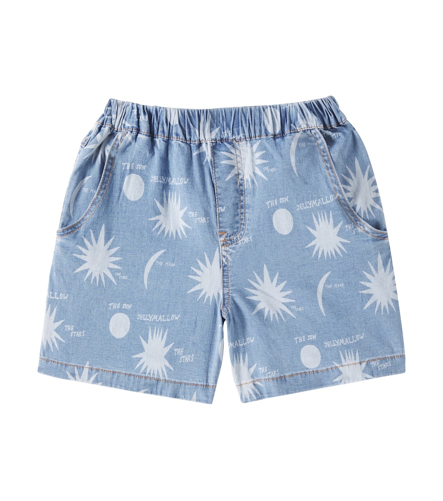 Jellymallow The Star Denim Shorts In Blue
