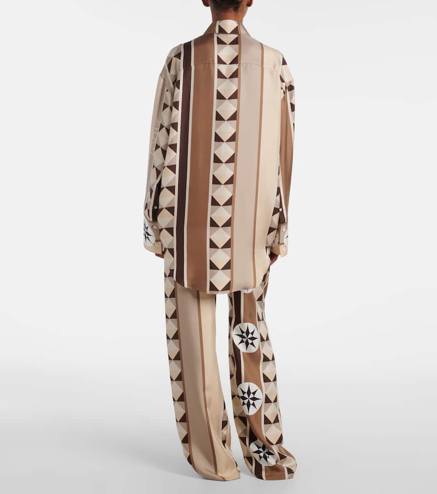 Loewe Paula's Ibiza Printed Silk Shirt In Multicoloured