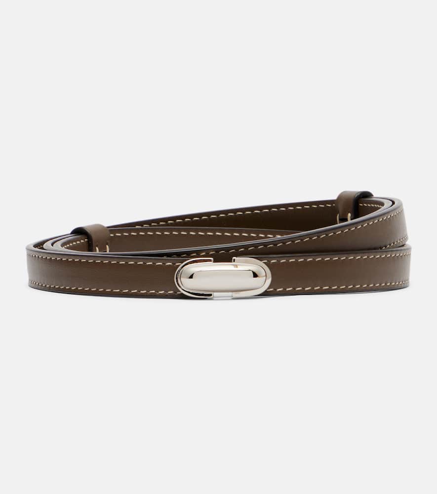 Symmetry leather belt