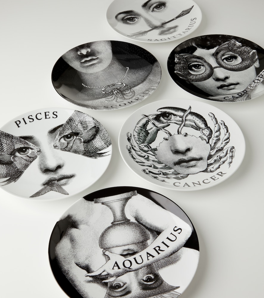  Fornasetti Fornasetti Plato Decorativo Tema E Variazioni N.351 Cancer 