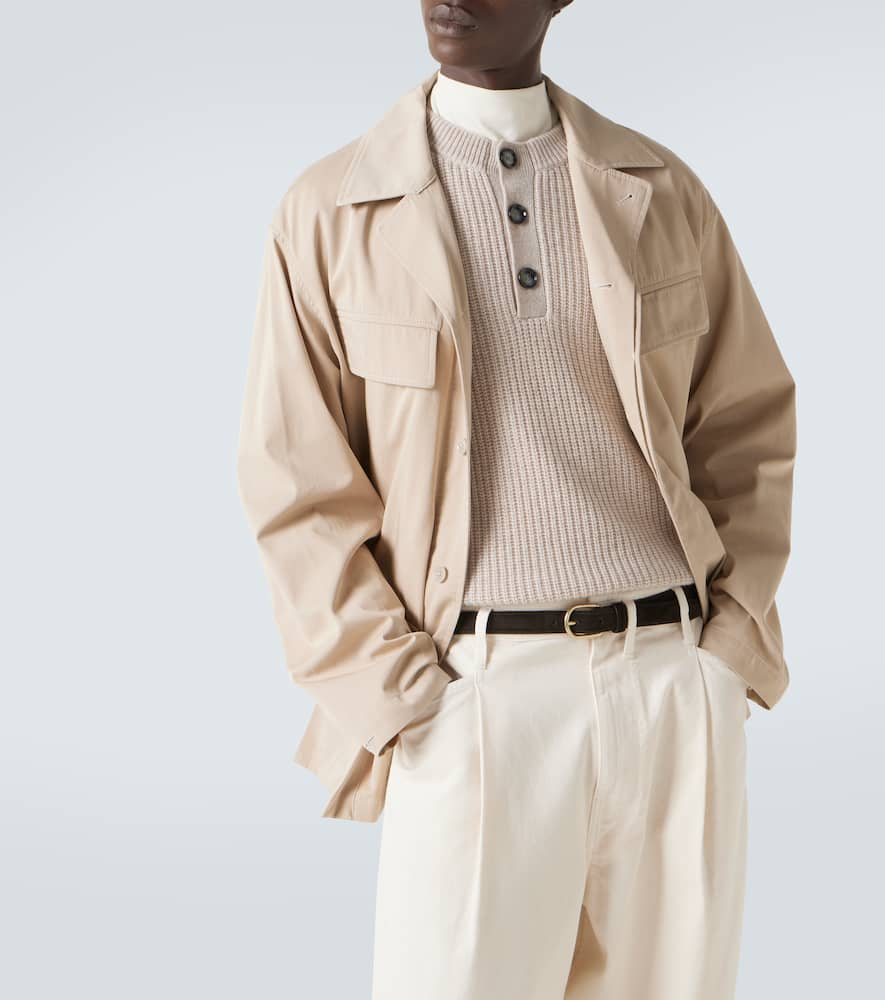 Allude Wool And Cashmere Sweater In Neutral