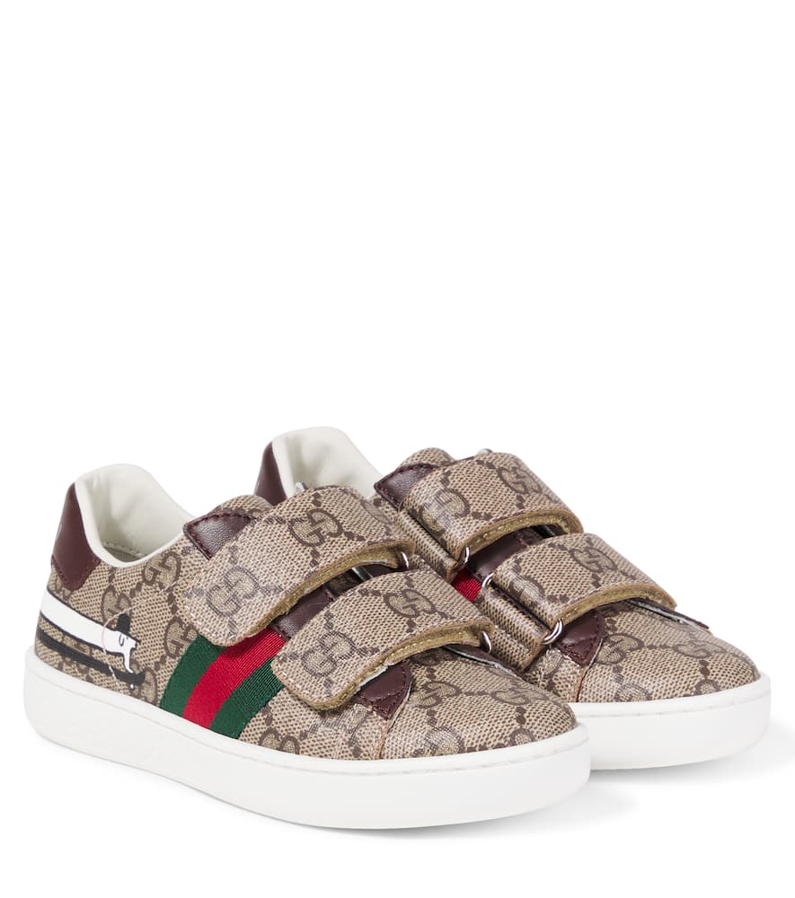 Gucci X Euan Roberts Gg Canvas Web Sneakers In Brown