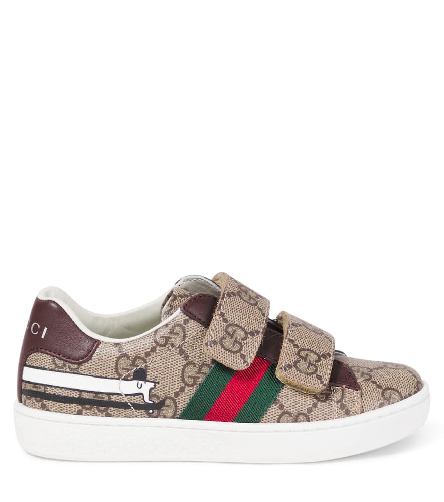 Gucci X Euan Roberts Gg Canvas Web Sneakers In Brown