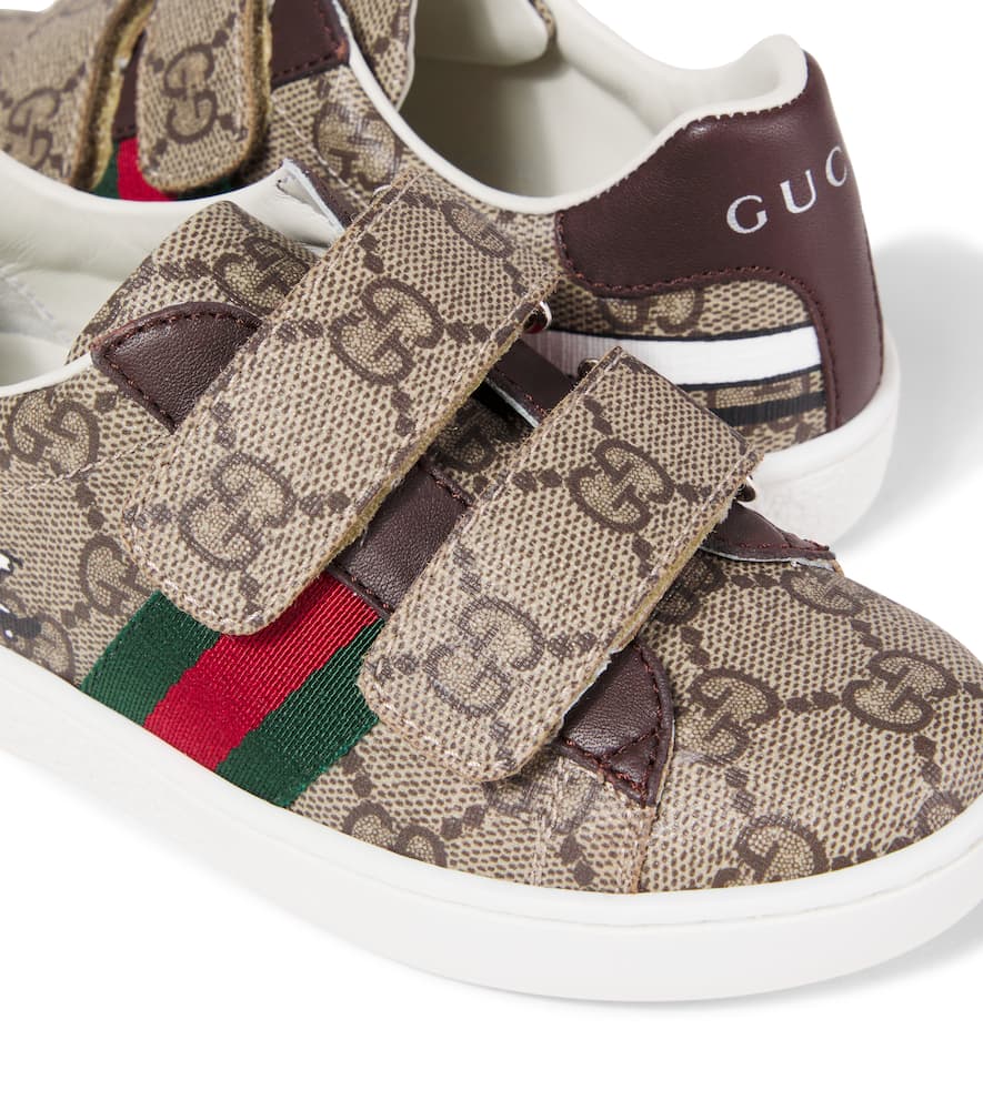 Gucci X Euan Roberts Gg Canvas Web Sneakers In Brown