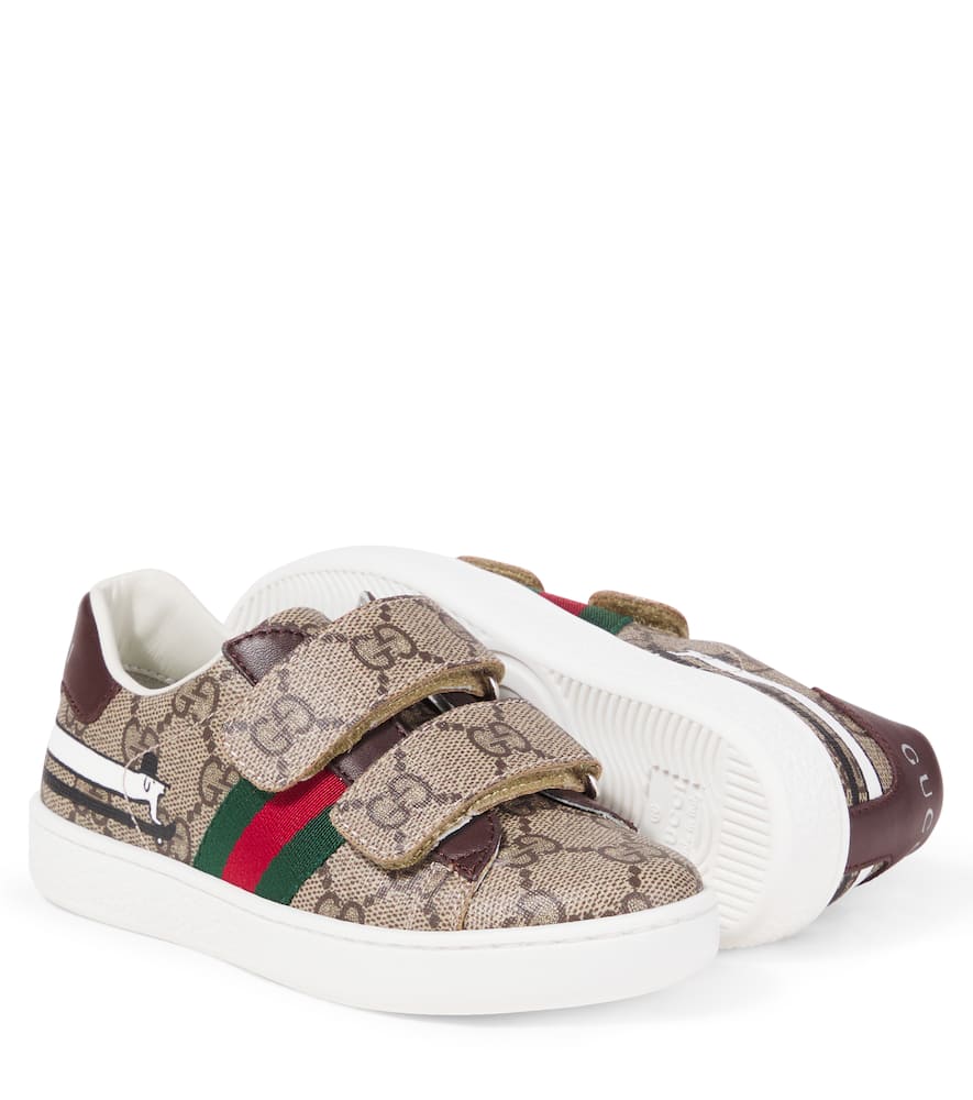 Gucci X Euan Roberts Gg Canvas Web Sneakers In Brown
