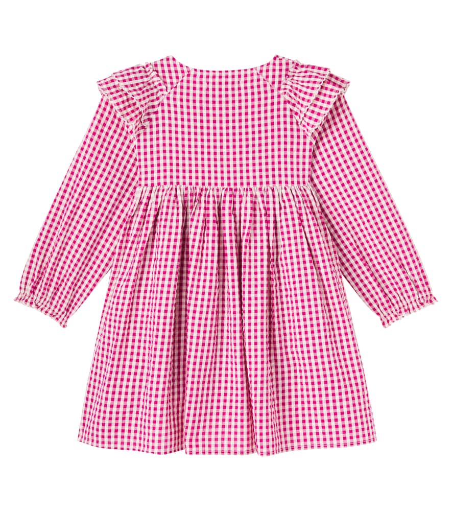 Konges Sløjd Kim Checked Cotton Dress In Pink
