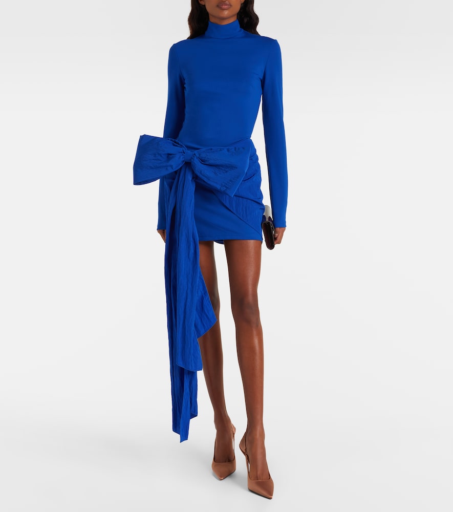  David Koma David Koma Bow-detail Jersey Minidress 