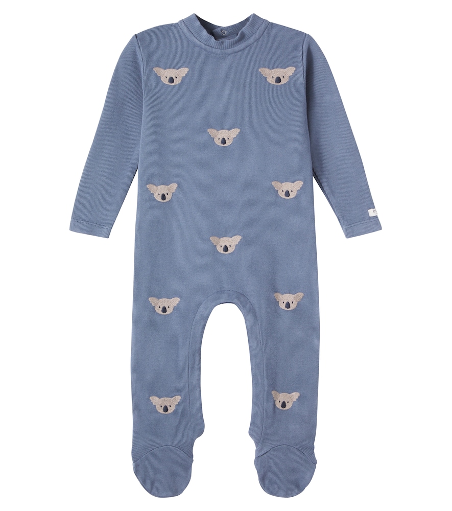 Donsje Blue Baby Phlyn Embroidered Cotton Onesie M Size 12-18 - Mytheresa