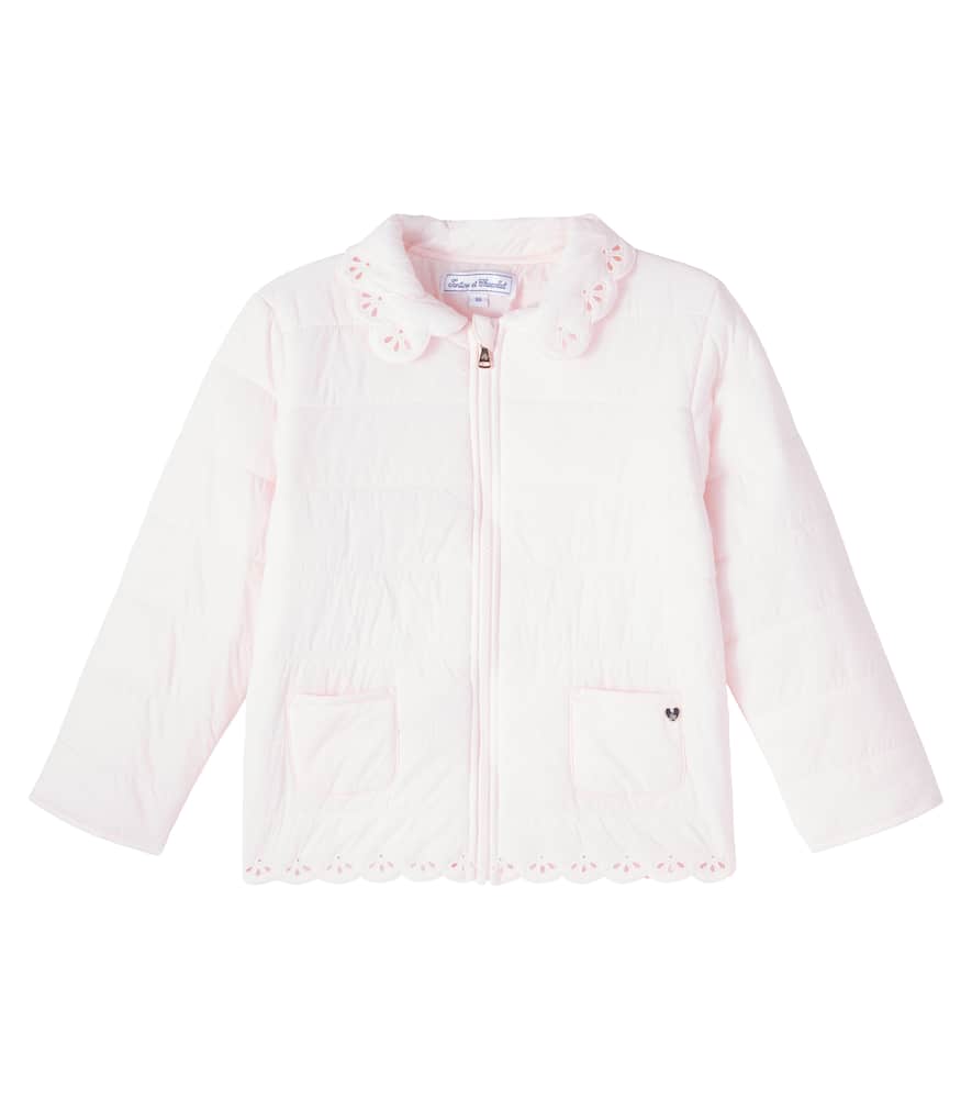 Tartine Et Chocolat Broderie Anglaise Puffer Jacket In White