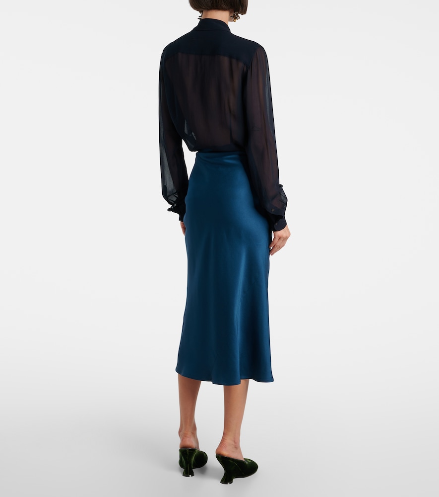  Dries Van Noten Dries Van Noten Midirock Aus Satin 
