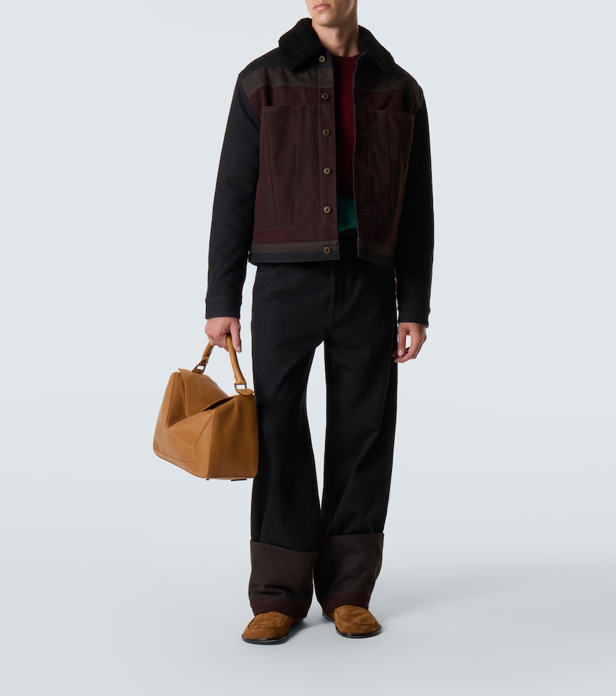  Loewe Loewe Chaqueta De Denim Con Borrego 