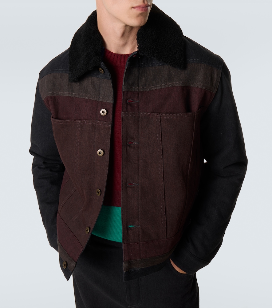  Loewe Loewe Chaqueta De Denim Con Borrego 