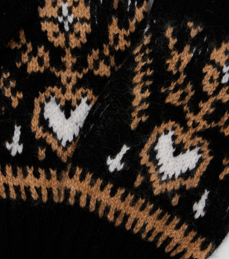  Khaite Khaite Domini Fair Isle Cashmere Gloves 