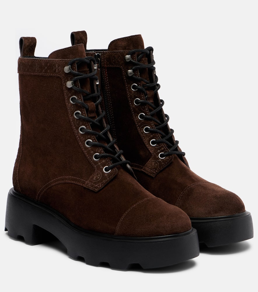 Tory Burch Ankle Boots With Round Toe And Chunky Sole In Multi
