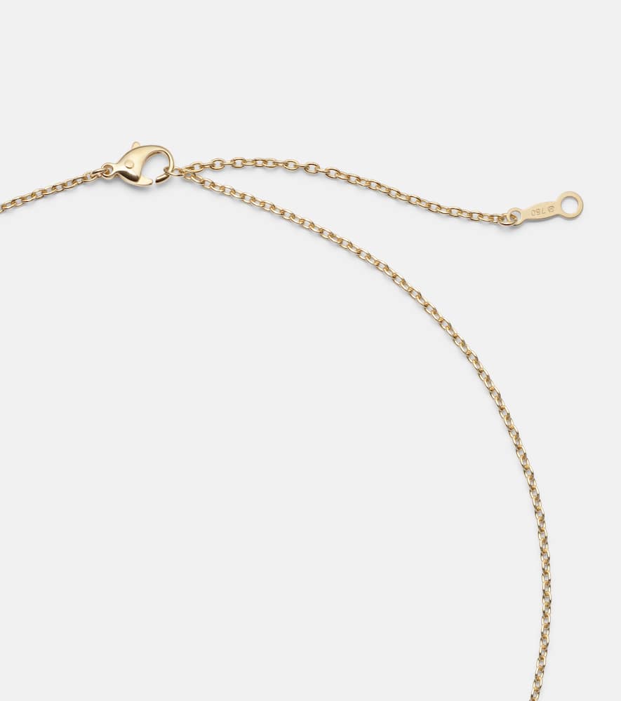 Mikimoto 18kt Gold Necklace With Pearl And Diamond In Gold