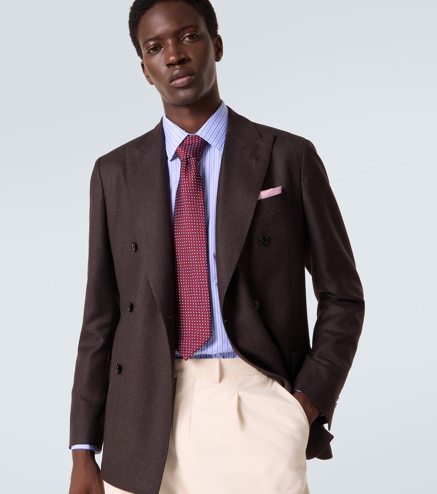  Charvet Charvet Polka-dot Silk Jacquard Tie 