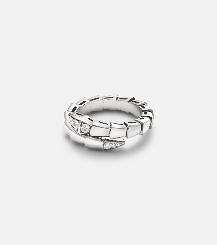 Bvlgari Bague Serpenti Viper en or blanc 18 ct et diamants 4750 €
