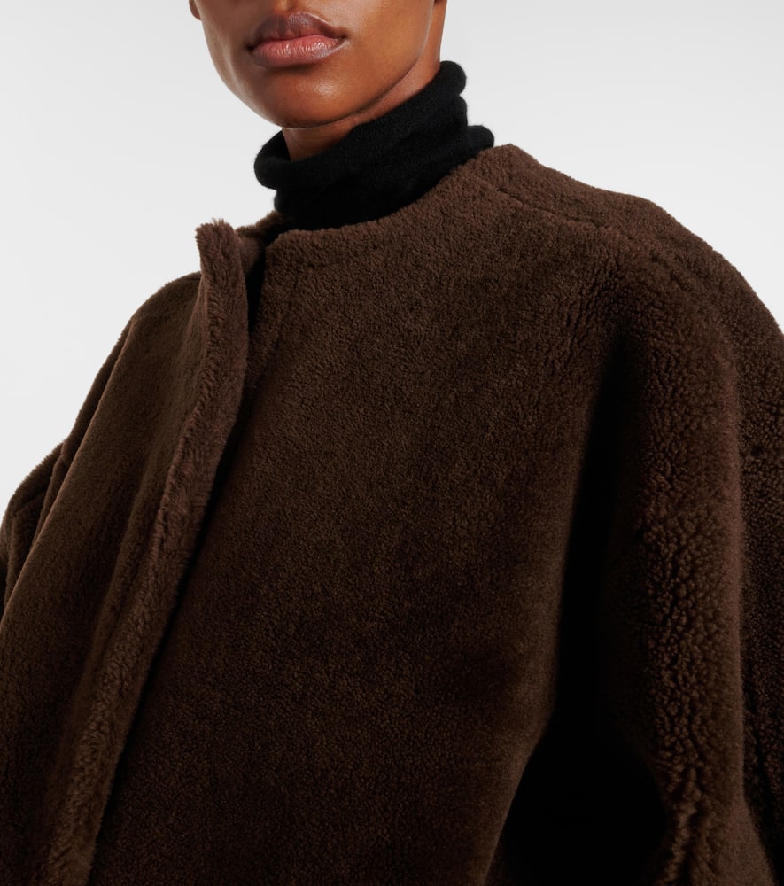 The Row Valorin Shearling Jacket In Brown
